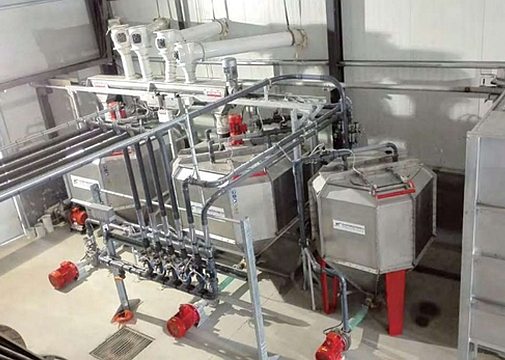 Pig farming - Liquid feeding system
